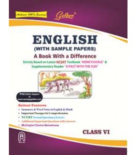 Golden® English (With Sample Papers): A Book With A Difference for Class VI